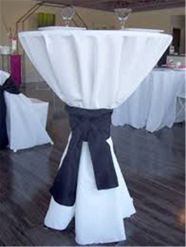 Cocktail Table with Cover and Simple Ribbon