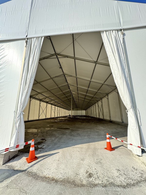 Industrial Warehouse Tent Interior Span