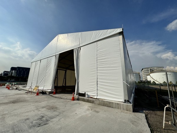 Industrial Warehouse Tent Side Elevation