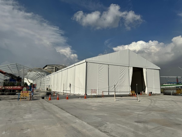 Industrial Warehouse Tent Installation Overview