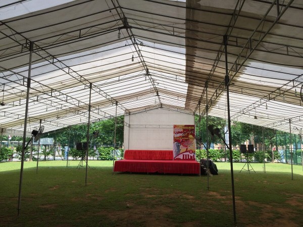 LHS Event Tent Interior with Stage
