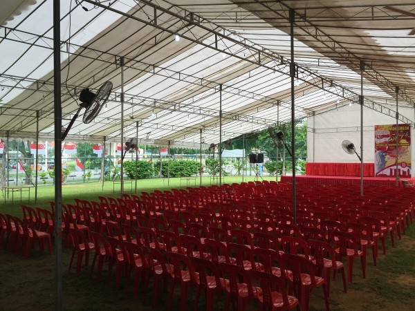 LHS Event Tent Seating for Large Crowd