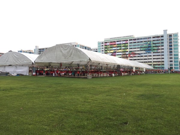 LHS Event Tent Long Span on Field
